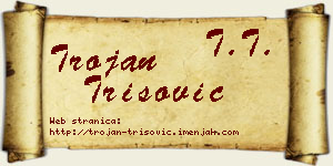 Trojan Trišović vizit kartica